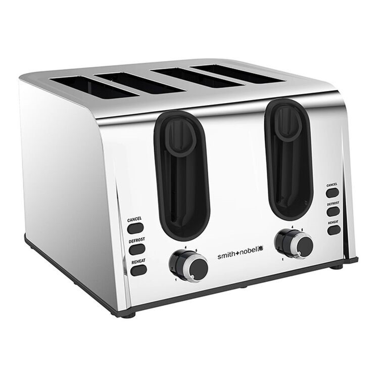 Smith & Nobel 4 Slice Stainless Steel Toaster