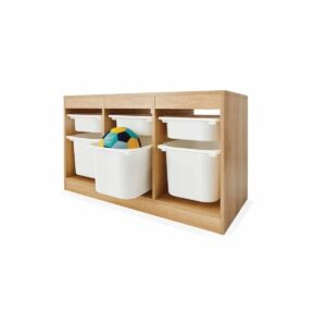 Oak 6-unit Tub Organizer