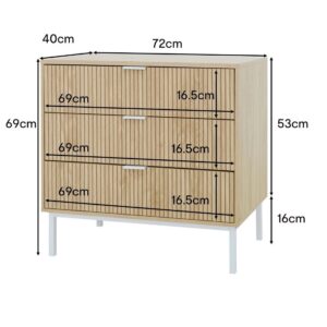 Isla 3 Drawer